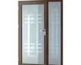 Modern Frosted Glass Door 3Dモデル