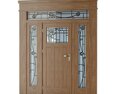 Art Nouveau Wooden Door with Stained Glass Panels 3D модель