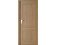 Open Wooden Door 05 3d model