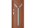 Open Wooden Door 06 3d model