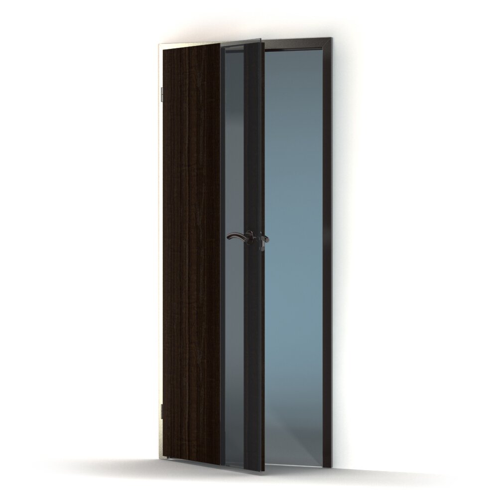 Modern Glass Door Design Modello 3D