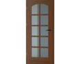 Wooden Framed Door Modèle 3d
