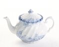 Blue Floral Teapot 3D模型