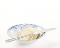 Butter Slices in Decorative Bowl Modèle 3d