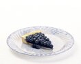 Blueberry Tart Slice Modello 3D
