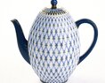 Patterned Porcelain Teapot Modello 3D