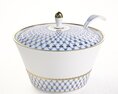 Decorative Porcelain Bowl with Lid 3Dモデル