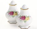 Vintage Floral Salt and Pepper Shakers 3Dモデル
