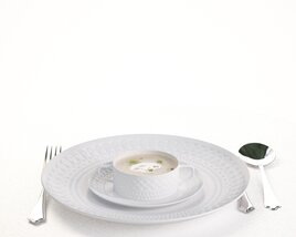 Elegant Soup Course Presentation 3D модель