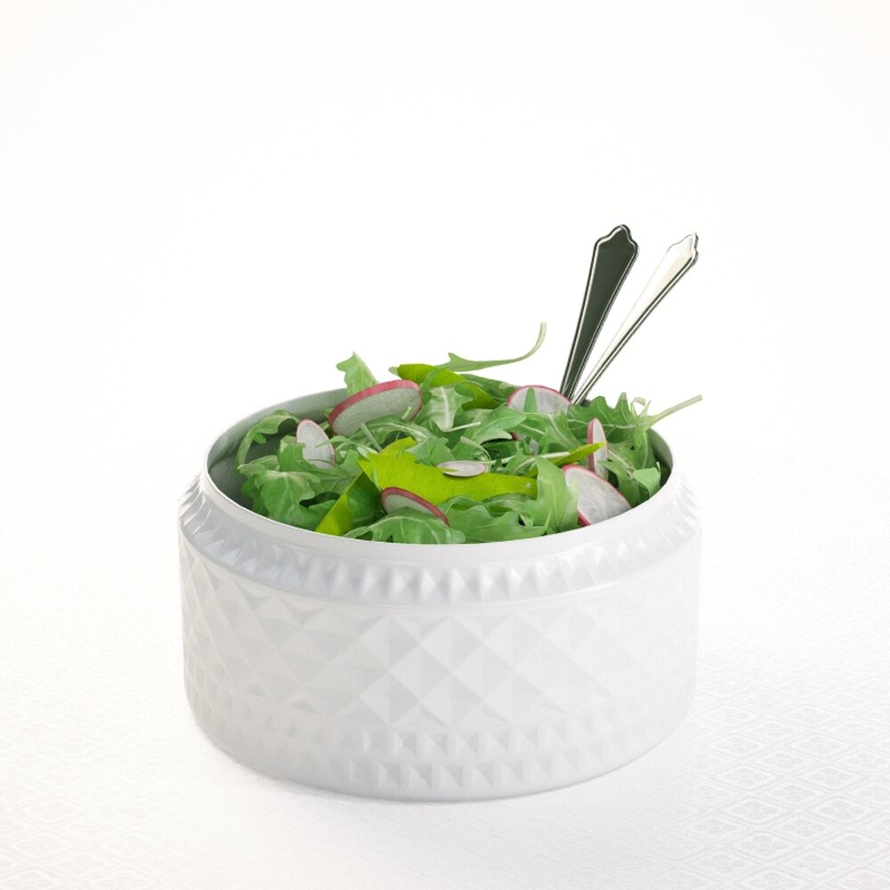 Fresh Garden Salad 3D model