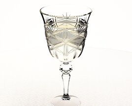 Crystal Wine Glass Modelo 3D