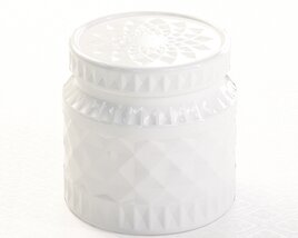 White Ceramic Jar 3D-Modell