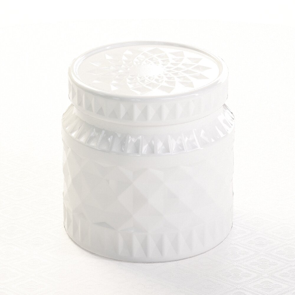 White Ceramic Jar 3D модель