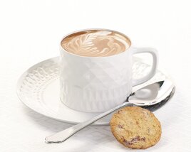 Elegant Morning Coffee Modèle 3D