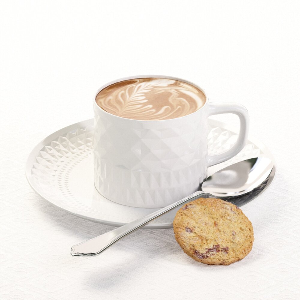 Elegant Morning Coffee Modèle 3D