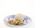 Stir-Fried Vegetables with Rice Modelo 3d
