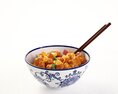 Spicy Tofu Bowl Modello 3D