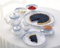 Blueberry Tart Tea Time 3D-Modell