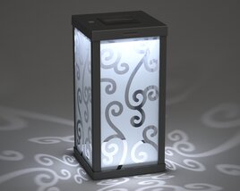 Decorative Solar Lantern Modello 3D