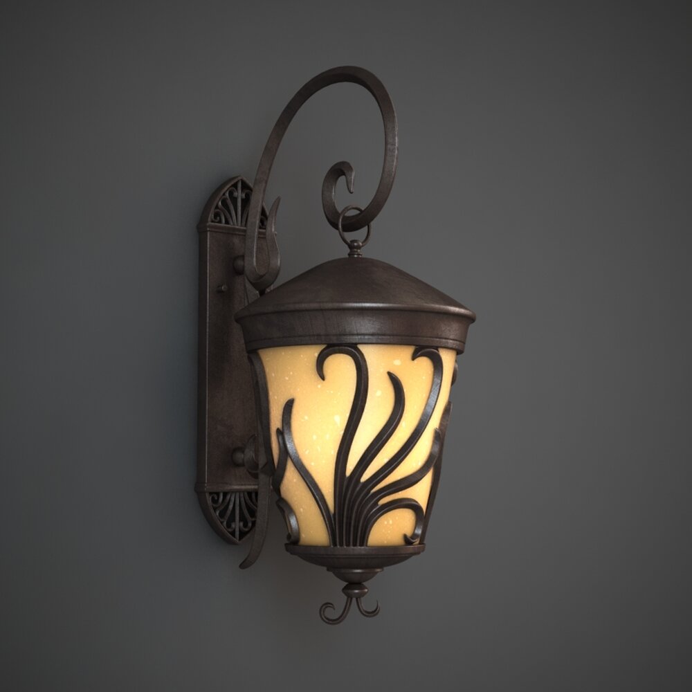 Wrought Iron Wall Sconce 3D模型