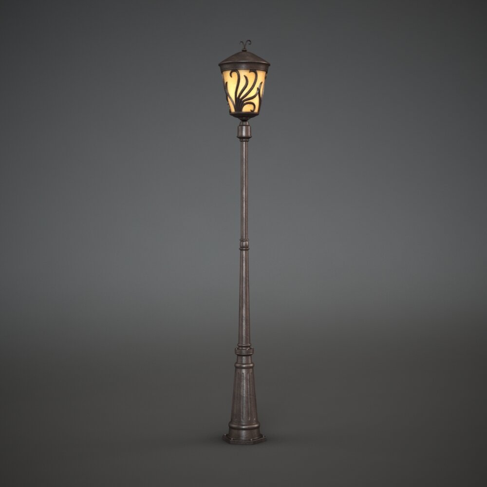 Elegant  Outdoor Floor Lamp 3D-Modell