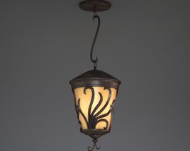 Elegant Hanging Lantern 3D 모델 