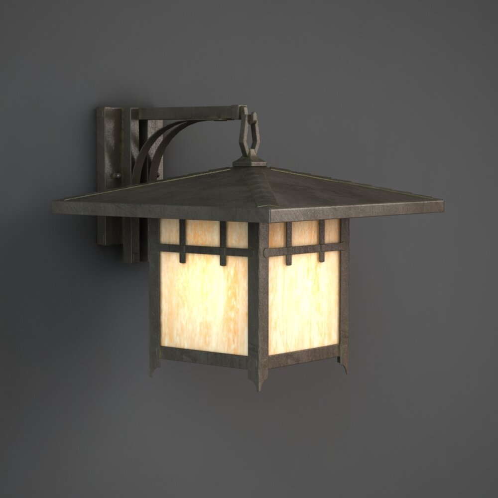 Vintage Wall Lamp 3D 모델 