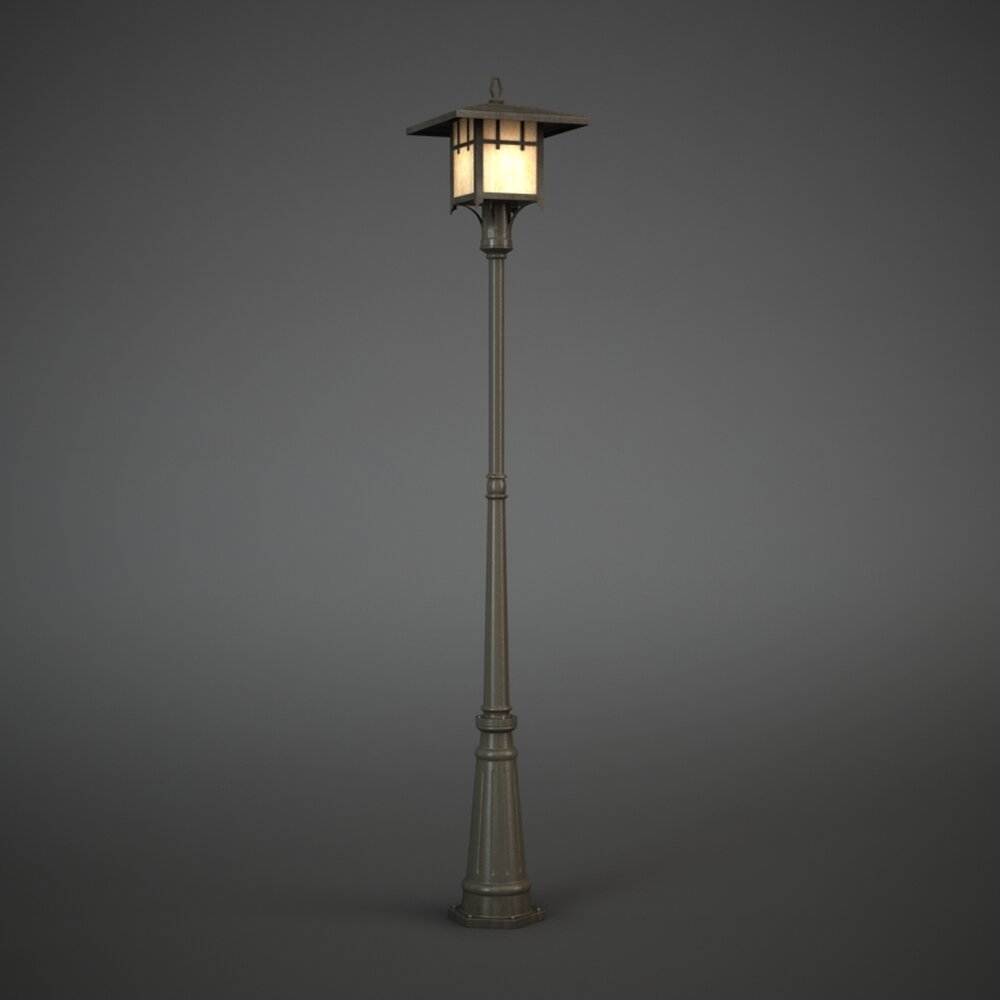 Classic Street Lamp 02 3D model