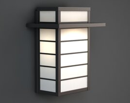 Modern Wall-Mounted Light Fixture 03 3D-Modell
