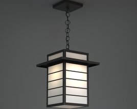 Modern Hanging Pendant Light Modello 3D