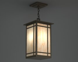 Pendant Lantern Light Fixture 3D модель
