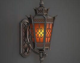 Vintage Wall Lantern 02 3D-Modell