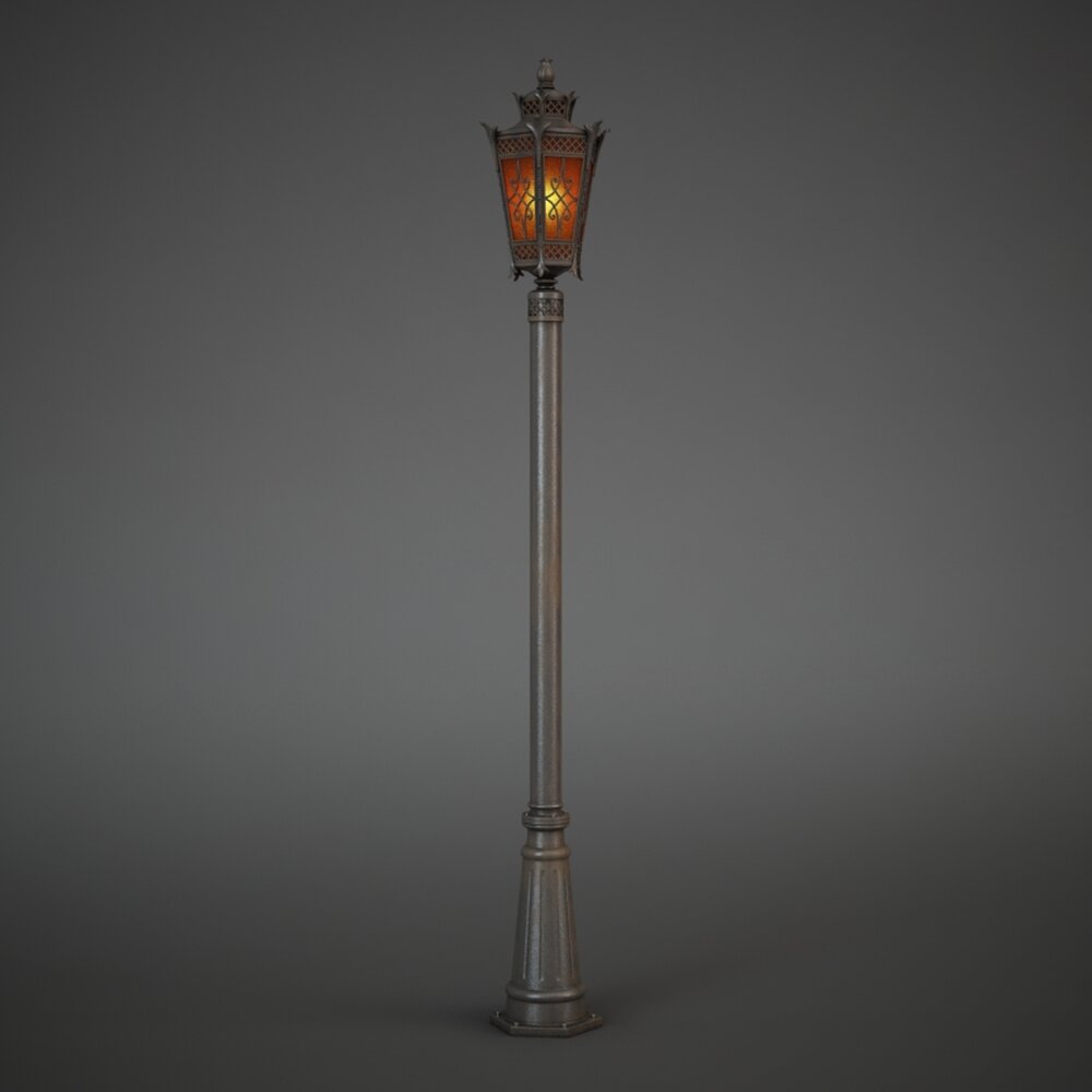 Vintage Street Lamp 03 Modello 3D