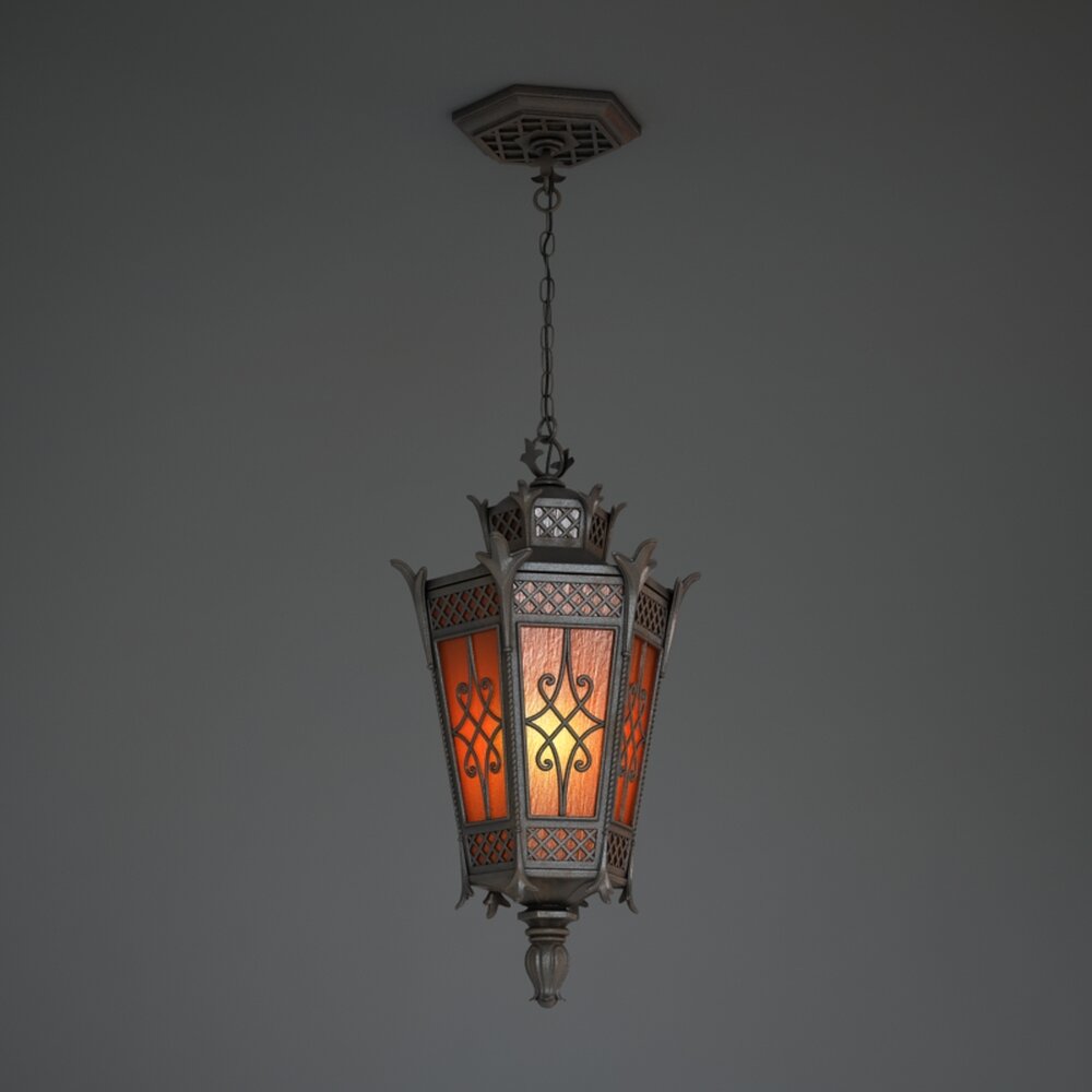 Vintage Hanging Lantern 3D-Modell