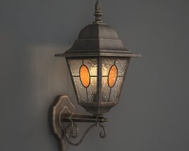 Vintage Wall Lantern 03 3D модель