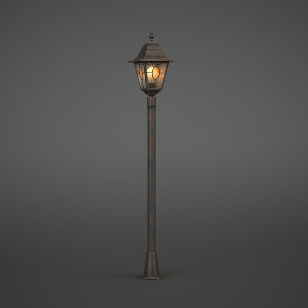 Vintage Street Lamp 04 3D 모델 
