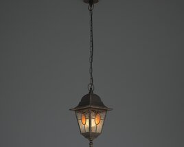 Vintage Hanging Lantern 02 3D model