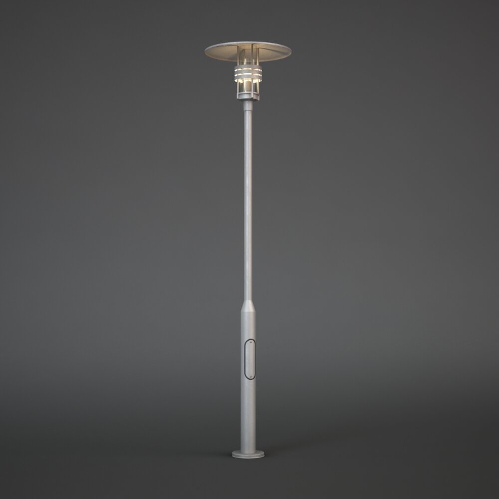 Modern Outdoor Floor Lamp 02 Modello 3D