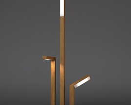 Modern Outdoor LED Floor Lamp Modello 3D