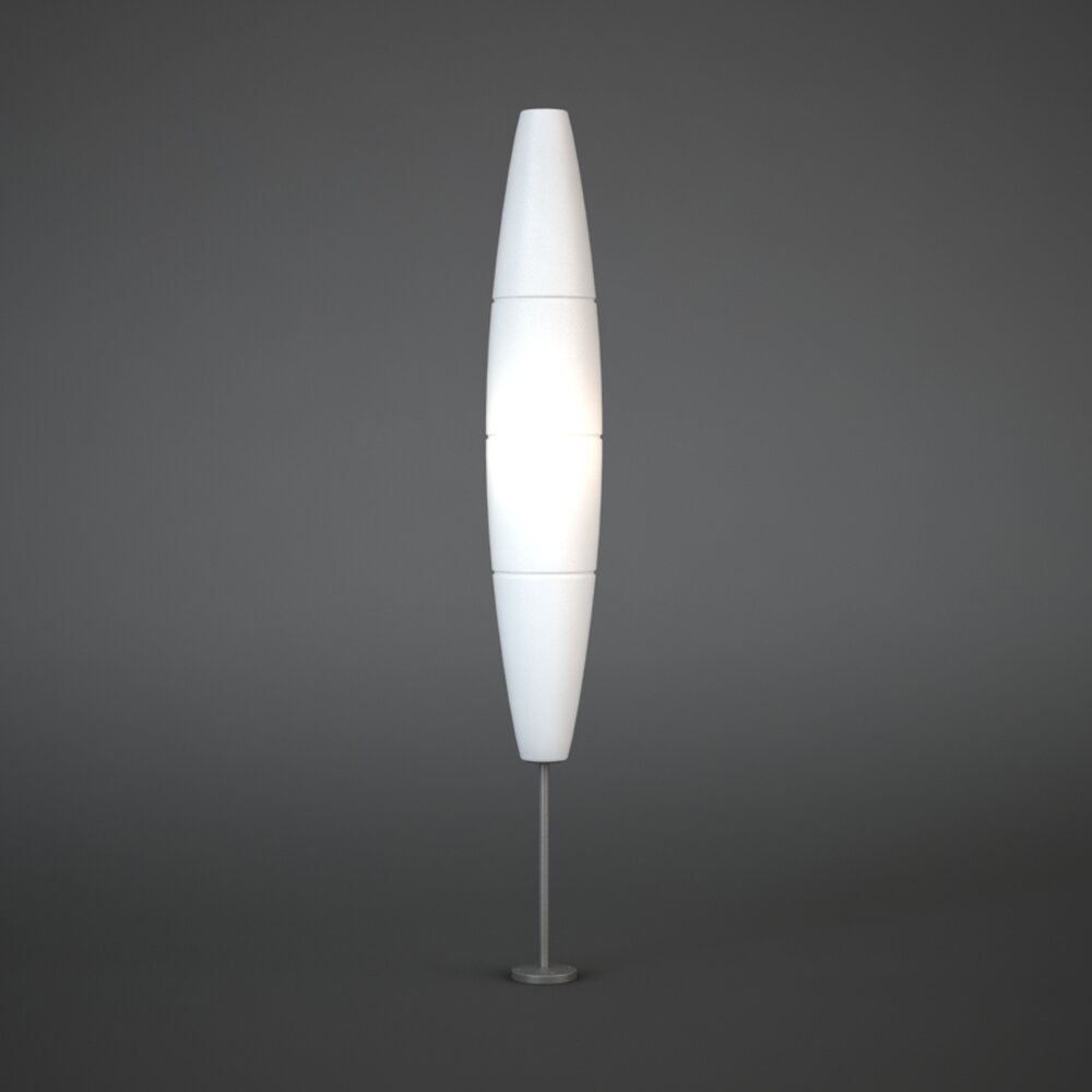 Sleek Tower Floor Lamp 3d model