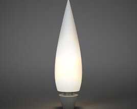 Modern Teardrop Lamp 3D model