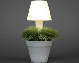 Grass Pot Lamp 3D 모델 