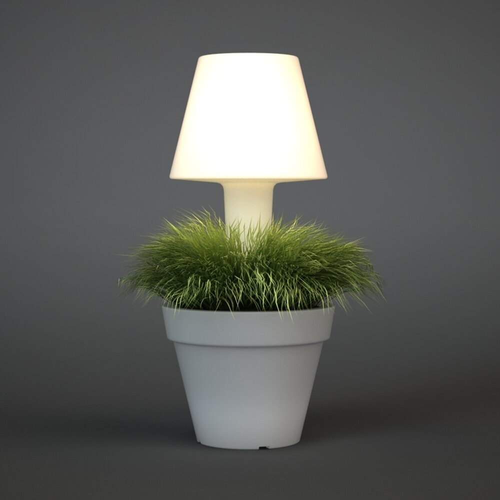 Grass Pot Lamp Modèle 3d