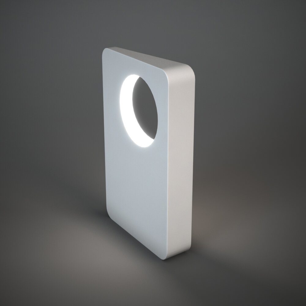 Modern Circular LED Sconce 3Dモデル