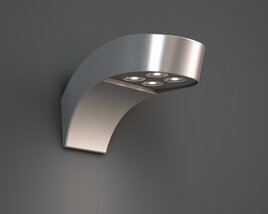 Modern LED Wall Sconce 02 Modello 3D