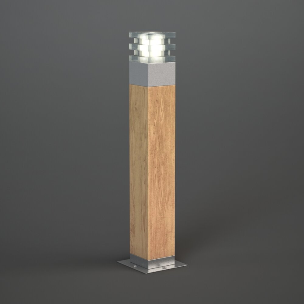 Modern Outdoor Bollard Light 3D 모델 