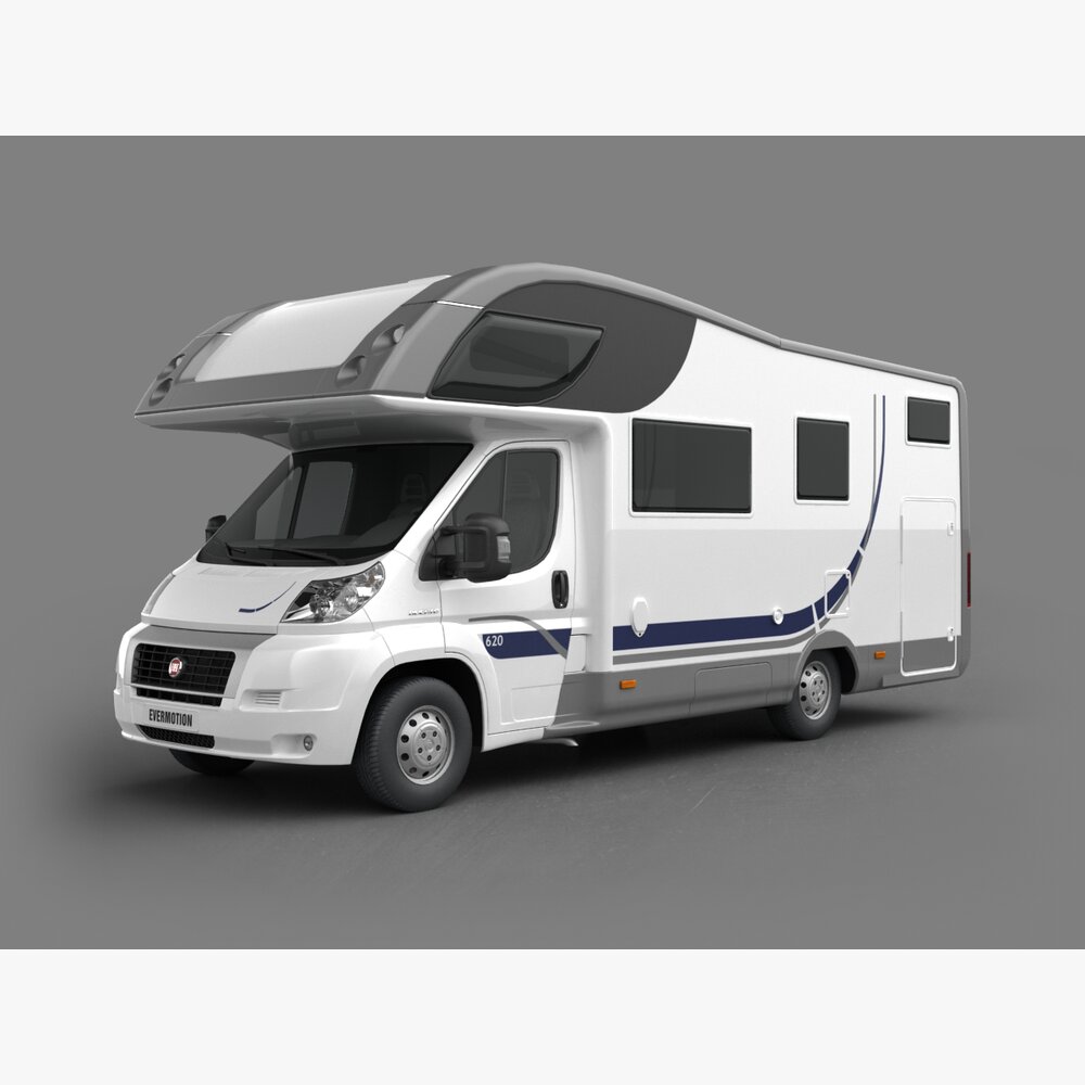 Compact Motorhome 3D model - Download Truck on 3DModels.org