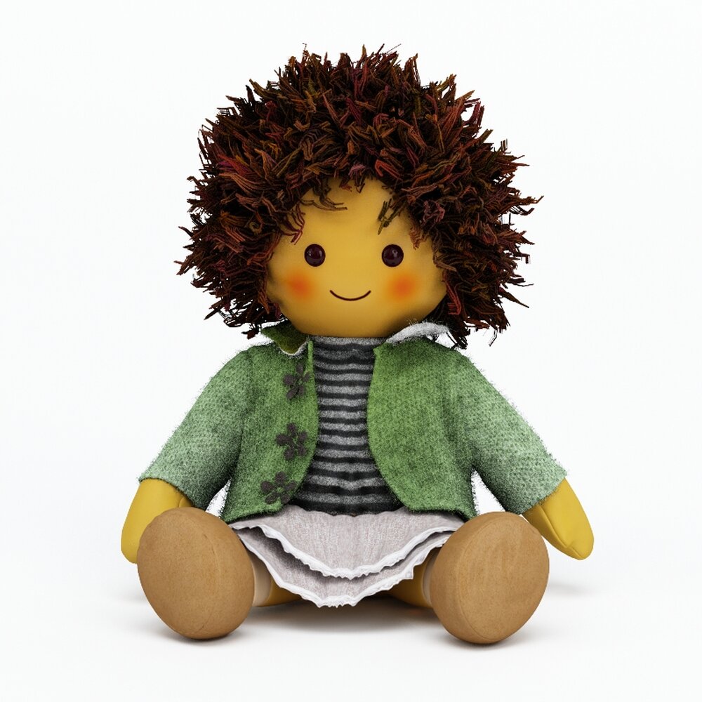 Cuddly Toy Doll 3D