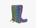 Leather Cowboy Boots 3D-Modell