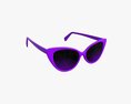 Butterfly Shaped Sunglasses Modello 3D